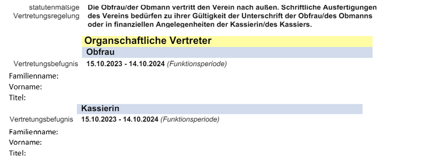 Registerauszug