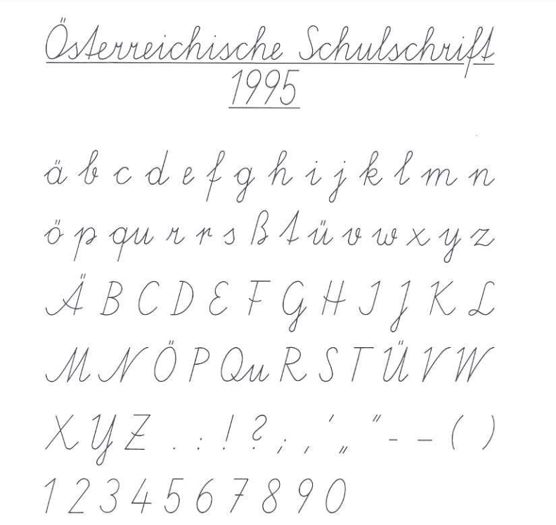 Schulschrift 1995